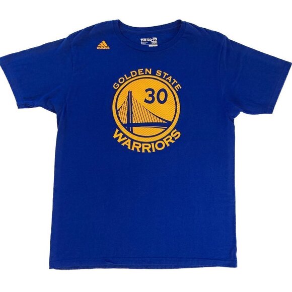 Adidas Steph Curry Golden State Warriors No. 30 T-shirt Size Large - Picture 1 of 6